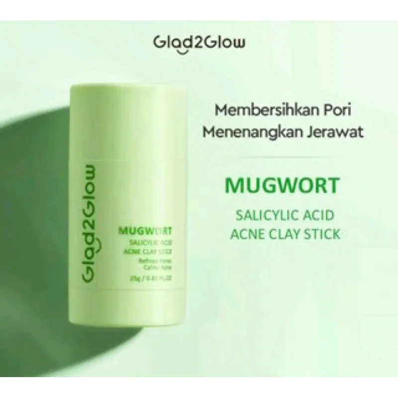 GLAD2GLOW Mugwort salicylic ACNE CLAY STICK 25GR