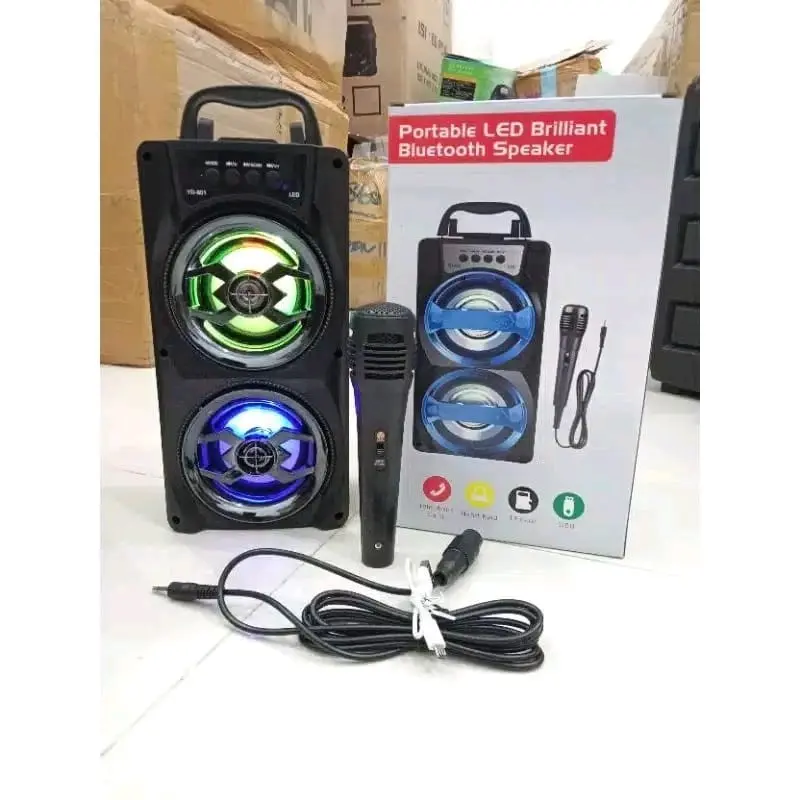 speakar bluetoot karaoke full bass gratis mic salon aktif brsar wireless 2