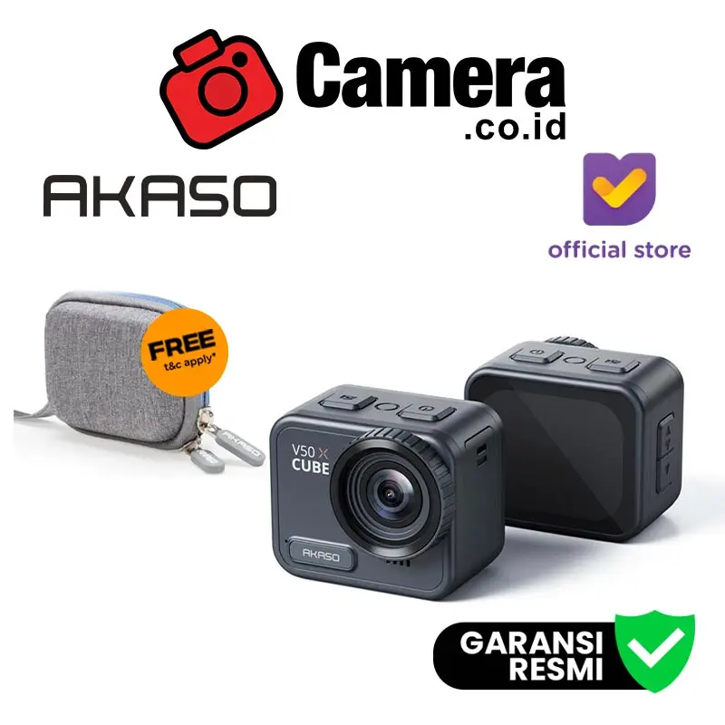 AKASO V50X Cube Action Camera Original Bergaransi Resmi