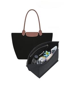 Insertos organizadores de bolso Longchamp para otoño e invierno 2026, organizador grande con portavasos, compatibles con las bolsas tote Le Pliage