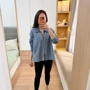 ELLA Kemeja Denim LD 125 & 130 | Atasan Wanita Jeans