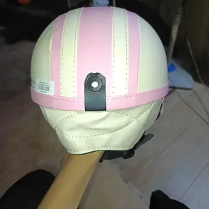 JoyKidz - Helm Chips Anak Cream Pink/Biru Muda Usia 1-5 Tahun