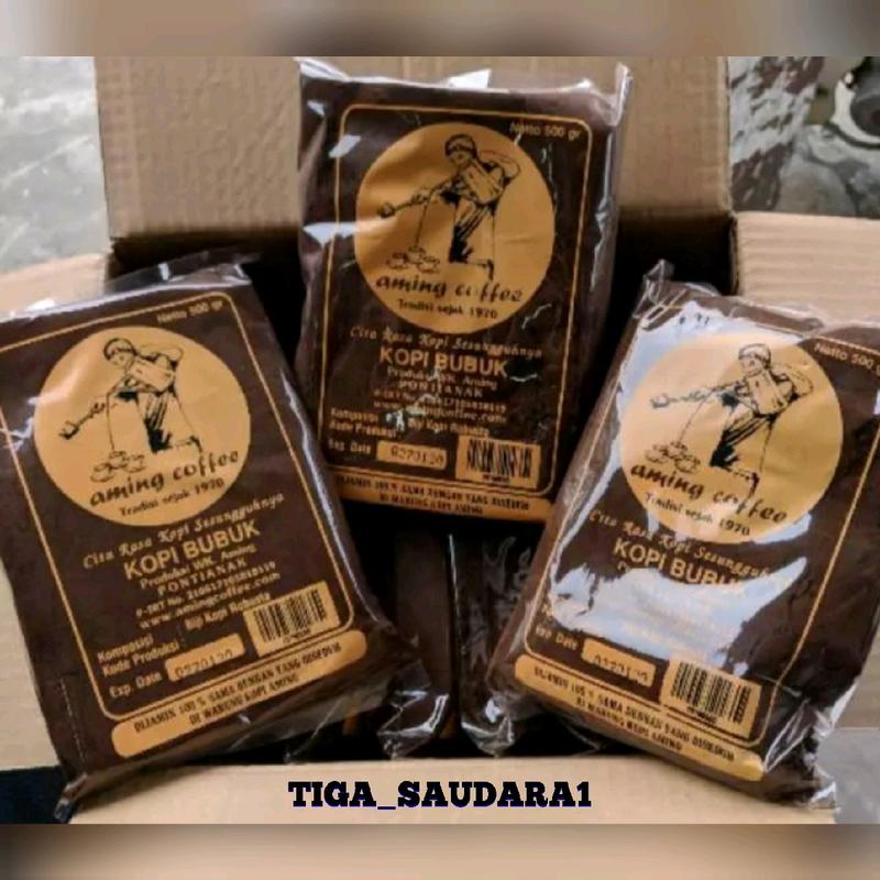 kopi aming cita rasa khas pontianak kemasan 500gram Bubuk Coffee Robusta 0