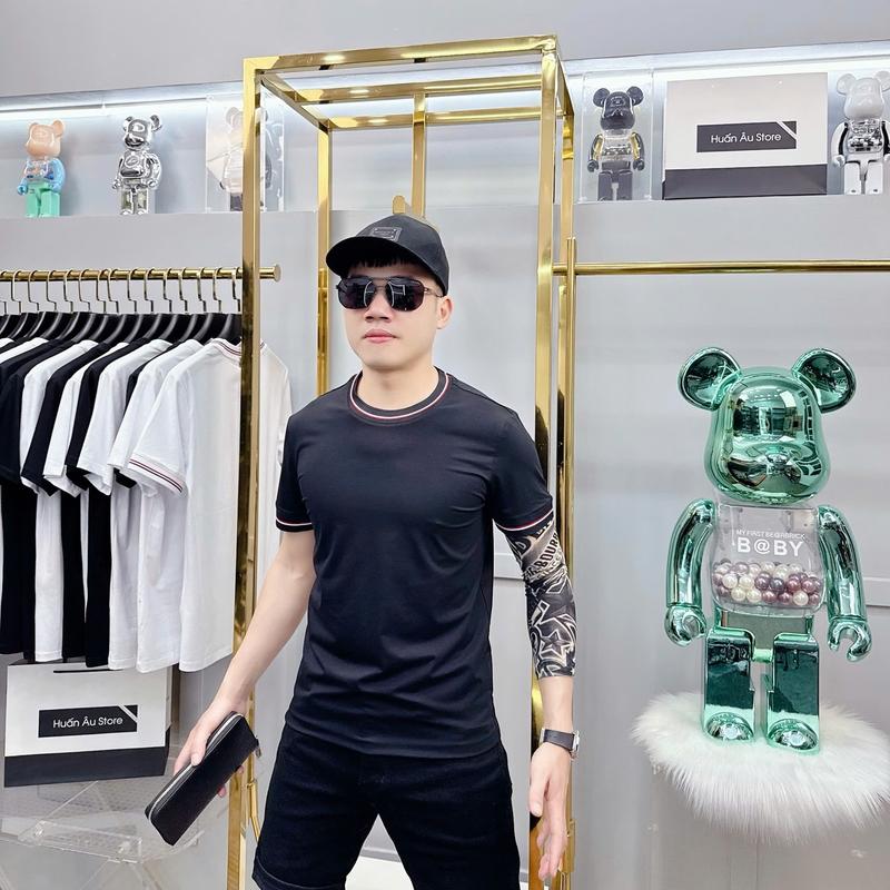 Áo Thun cộc tay Nam trơn cổ tròn, phông Tay Ngắn viền cổ và nổi bật, Chất Thun Cotton bề mặt vải mềm mịn và thoáng mát - Huấn Âu Store - AP 01 2