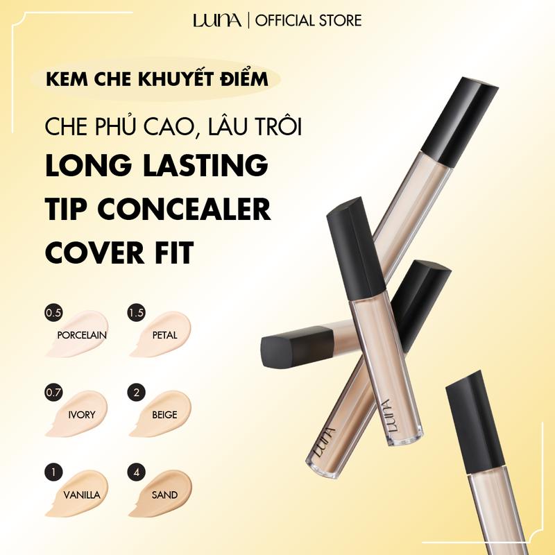 Kem che khuyết điểm lâu trôi Luna LongLasting Tip Concealer Cover-Fit hoàn…