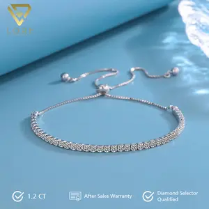 Lore Jewellery - Aksesoris Gelang Aesthetic Mewah Wanita Lapis Emas 18k - Marianne Silver Bracelet 1.2 CT