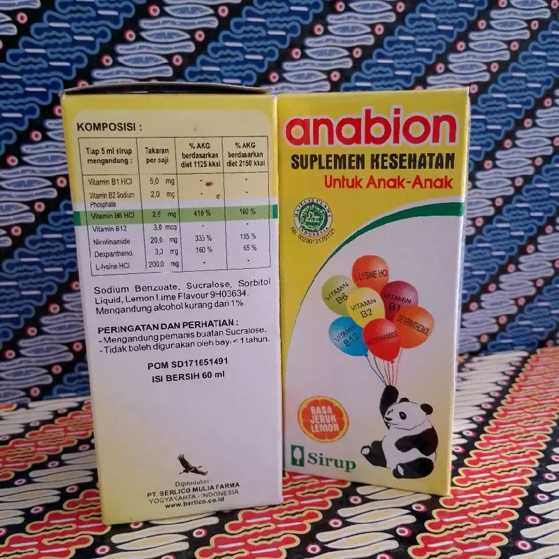 Suplemen Kesehatan Anabion untuk Anak-anak - Meningkatkan Kesehatan dan Kekebalan Tubuh 1