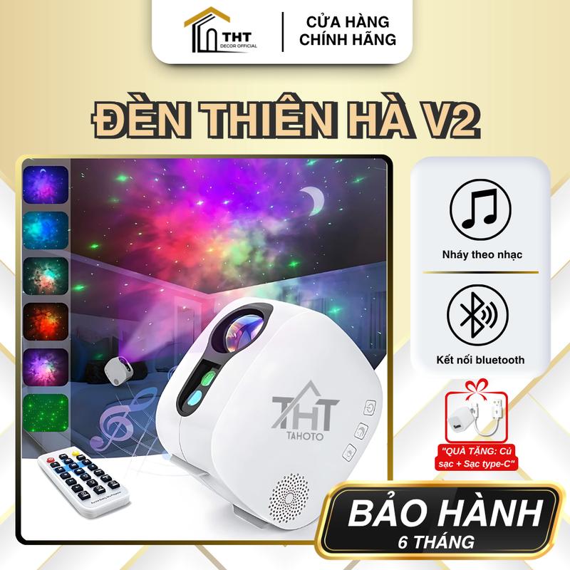 Đèn Thiên Hà V2 THT DECOR Đèn Cho Sự Kiện Đèn Ngân Hà V2 Kết Nối Loa Bluetooth Đèn Ngù Chiếu Bầu Trời Sao Mẫu Mới 2025