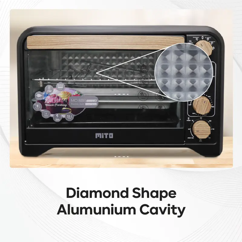 MITO Oven Listrik MO888 Fantasy 2 Low Watt Pemanggang Kue 5