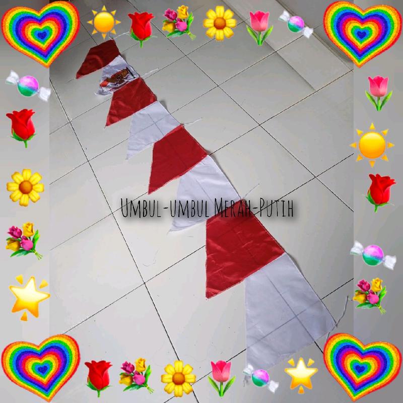 Umbul-umbul merah putih, bendera umbul-umbul Kain 3