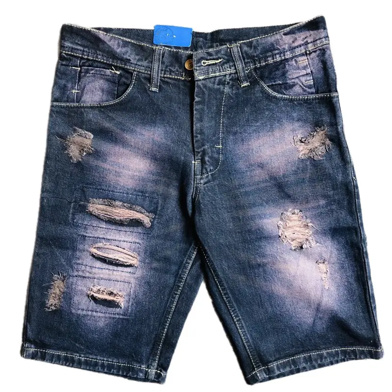 CELANA JEANS PENDEK SOBEK Distro Nyaman Pria Denim 5