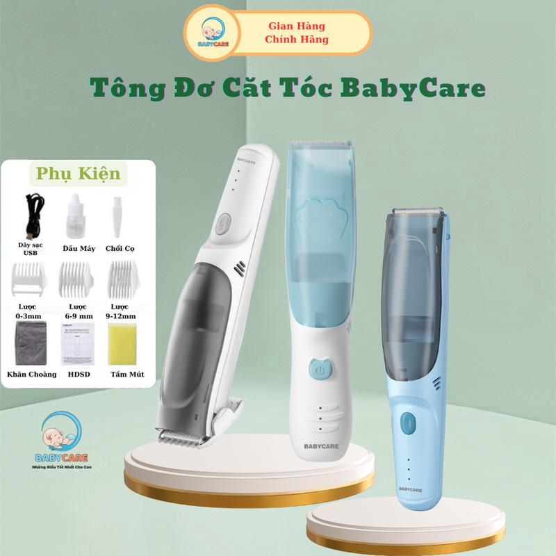 Tông Đơ Cắt Tóc Cho Bé BabyCare, Tông Đơ Vừa Cắt Vừa Hút Tóc Tự Động