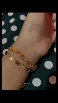 Product Review of Gelang Rantai Bisa Di Sepuh Perhiasan Emas Bracelets from I**a 0
