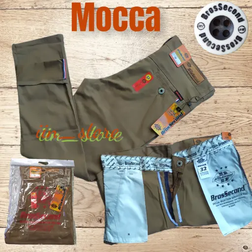 Paket Hemat Celana Chinos Panjang 100k Dapat 2 Slimfit Kerja Harian Santai TheBrosSecond Pria Wanita Casual Formal Katun Melar 1