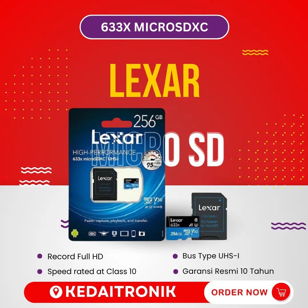 Lexar High Performance 633x MicroSDXC UHS-I A1 128GB 256GB 512GB - Micro SD 128GB 256GB 512GB MicroSd 128GB 256GB 512GB 128GB