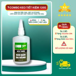 Keo dán đa năng VCC 909 [Bản nâng cấp 120g] | Dính siêu chắc – Dán gỗ, nhựa, kim loại, da, gốm – Khô nhanh, bền lâu