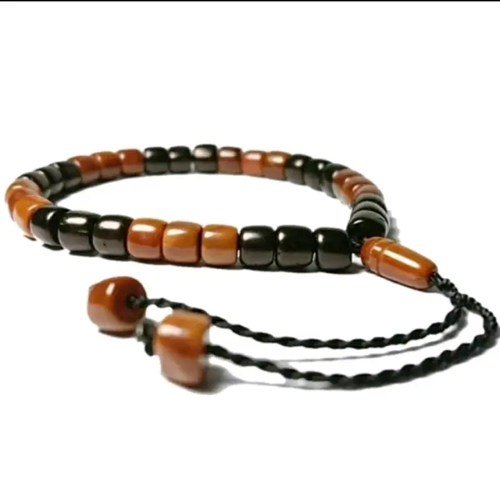 RIZZ STORE Gelang Muslim Tasbih Koka/Kaoka/Kaokah/Kaukah 33 Butir & Cincin Kaokah Kualitas Premium Harga Sepaket Best Seller Motif Marjan