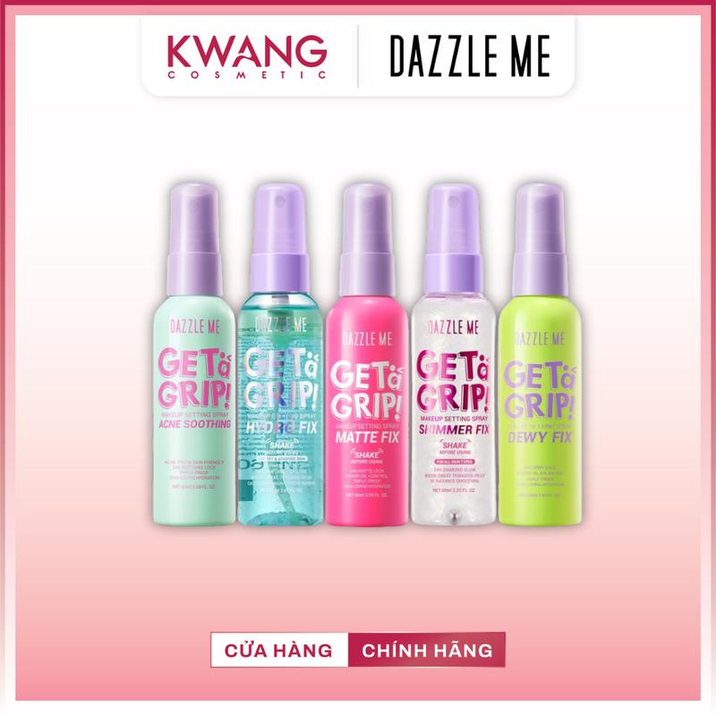 Xịt khóa lớp trang điểm Dazzle Me Get a Grip! Makeup Setting Spray Dewy Fix lâu trôi 60ml