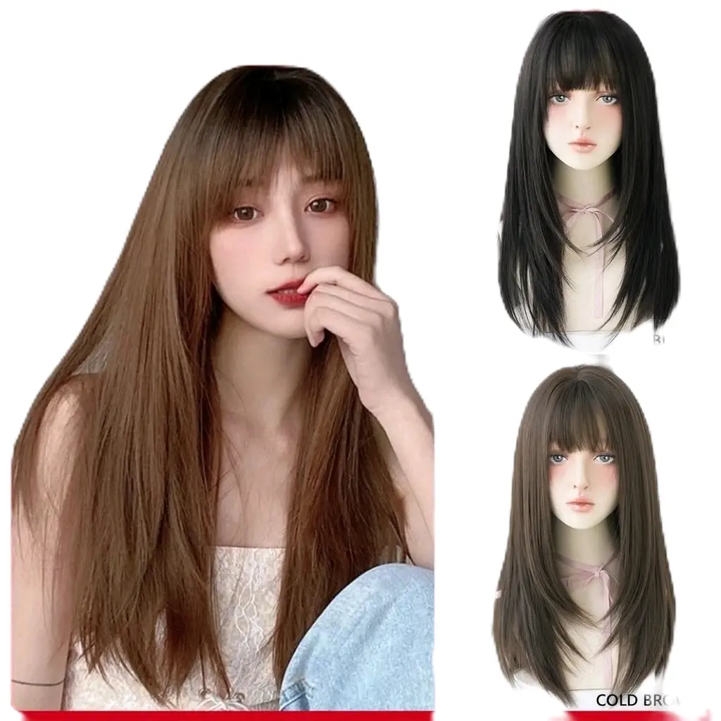 Wig Lurus Sintetis Import - Model Terbaru