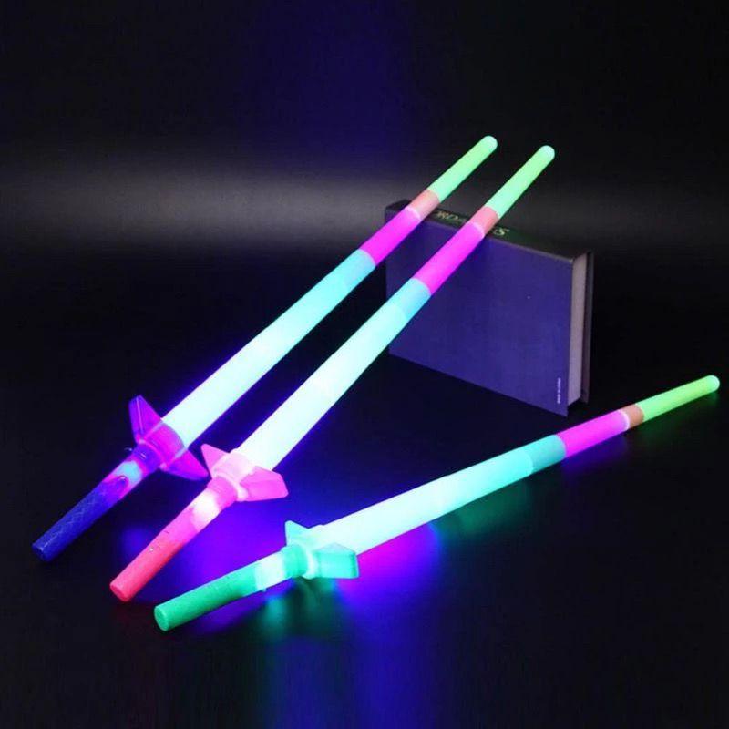 Mainan Anak Pedang Lampu LED Naruto Pedang Pedangan Starwars Stick Lightsaber 2
