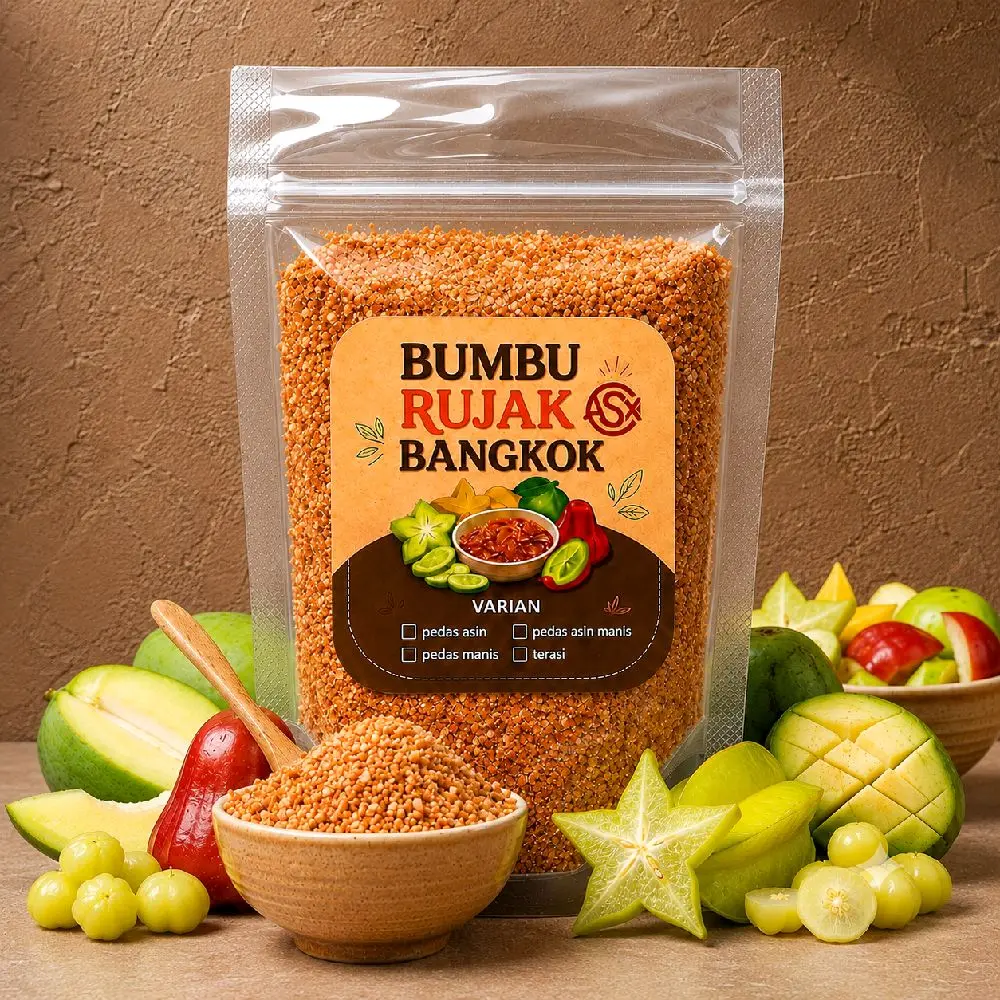 Bumbu Rujak Bangkok Pedas Manis Asin Terasi 50g Tinggal Pilih Divarian