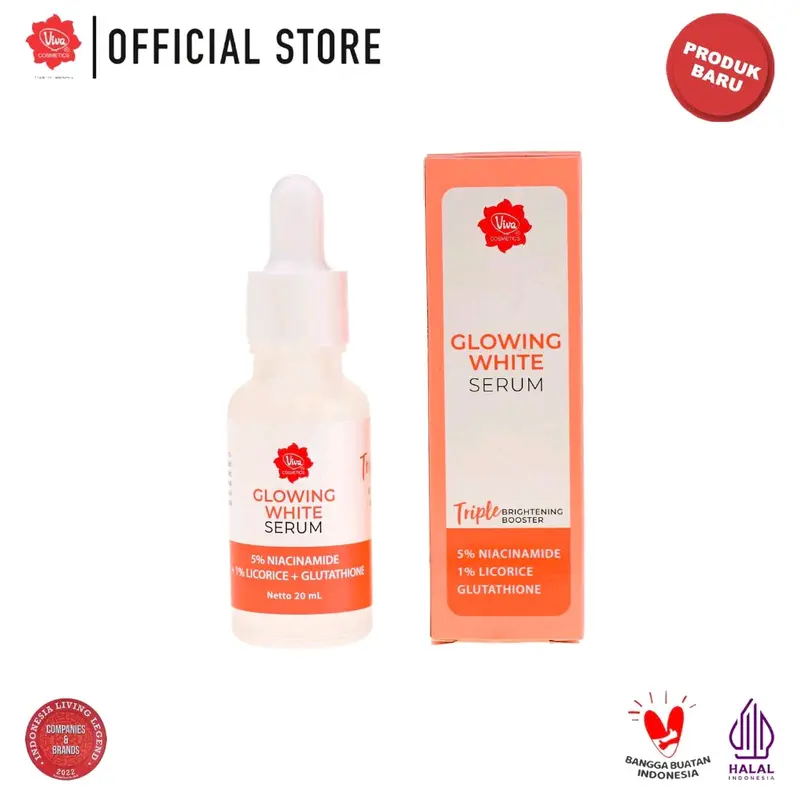 Viva Skincare Perawatan Kulit Putih Glowing Satu Set murah Bundling 7pcs Mencerahkan Wajah Kusam 4