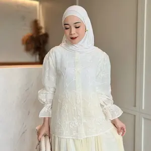 Myrkalla - Amira Top Blouse Embroidery - Atasan Wanita Bordir Lengan Panjang