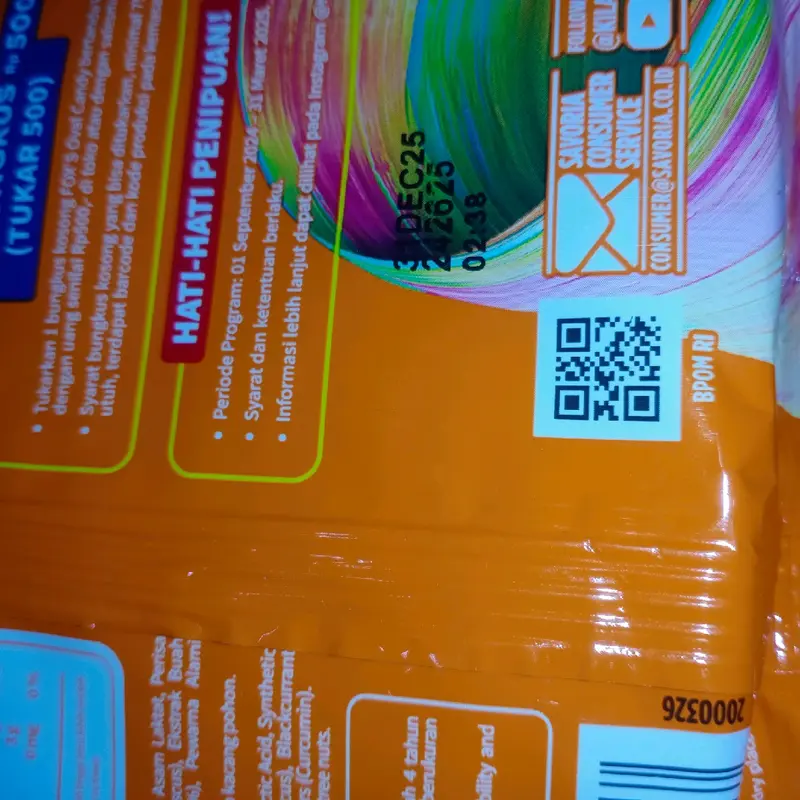 PERMEN FOX - FRUIT FLAVOUR OVAL CANDY - 125 GR 2