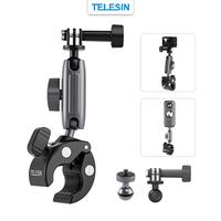 Gambar TELESIN Universal Super Tube Clamp Bracket HandleBar Motor Motorcycle MotoVlog Sepeda Bicycle Mount For Action Cam GoPro Brica B-Pro5 Insta360 Osmo Camera Mounting Kamera dari Brica Berrisom Kab. Tangerang 2 Tokopedia
