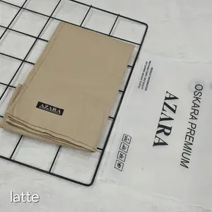 Azara Segi Empat Oskara Premium Voal Polos Laser Cut Azara Latte Free Pouch Kualitas Terbaik