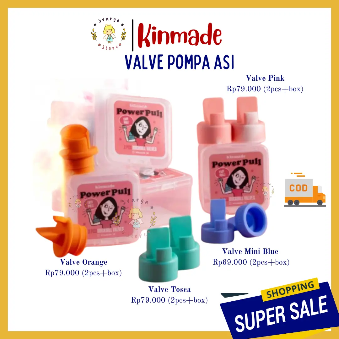 Kinmade Valve | Aksesoris Pompa Asi | Katup Duckbill Pompa Asi | Valve Breastpump bebas bpa white*2
