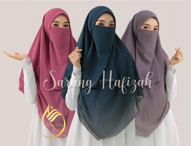 Product Introduction of {SET CADAR} JILBAB SYAR'I SEGI EMPAT INSTAN JUMBO PREMIUM | TUDUNG HAFIZAH Bisnis Pad Muslim Layer Doll Ceruty Sifon Kerudung 2