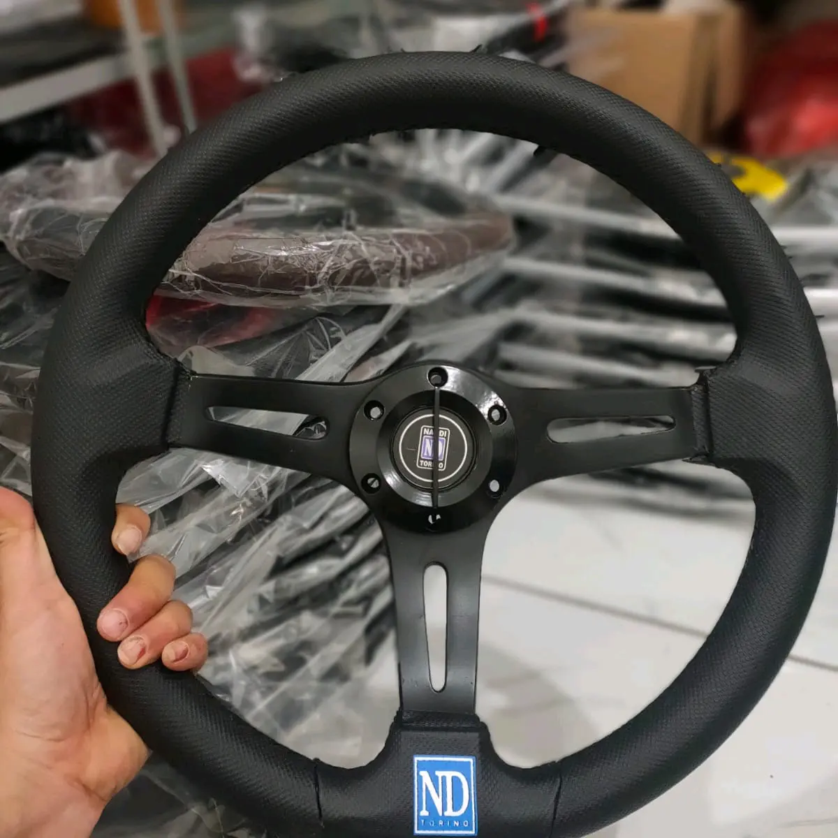 Stir Mobil Racing Model ND Torino Full Hitam • Stir Drifting Variasi Cocok untuk Mobil/Truk stirmobil stir nardi setir mobil celong