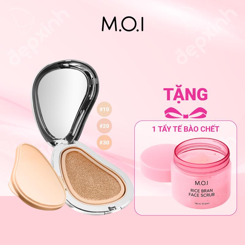 Phấn nước Kiềm Dầu Che Khuyết Điểm SPF 50+ PA+++ MOI Premium Baby Skin Cushion…