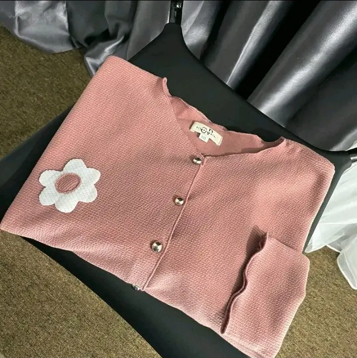 flowers long Cardigan Wanita Panjang Muslim 1