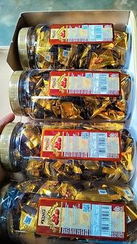 Product Review of Dking coklat almond isi 4 toples ( COD )  kacang almond utuh lapis coklat from R**a 2