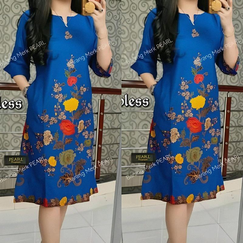 Tunik Batik Kantoran Standar Ld 106cm 2