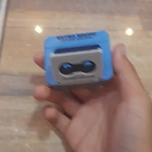 [Versi audio krincing Keychain 2 Pcs Couple ] Kotak Musik Kayu Gantungan kunci tape recorder keychain retro sould old school bentuk radio lagu, Gantungan kunci rekam lagu unik