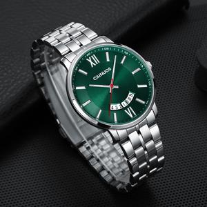 นาฬิกาควอทซ์กีฬาแฟชั่น สำหรับผู้ชาย CAINUOS พร้อมสายเหล็ก