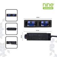 Gambar LUXIMOS Lampu Tembak Slim Cahaya Biled 32W Putih Kuning Grill Mobil Motor Devil 2 Mata Tembus Hujan Kabut MS2 - NINE - Blue dari Nine Autoseries Surabaya Kab. Sidoarjo 3 Tokopedia