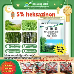 Penawaran Spesial Idul Fitri Siklozinon 5% Heksazinon untuk Penghilangan Rumput Liar & Lumut dengan Formula Dual Action dan Fast Absorption 5x Lebih Efektif Daun
