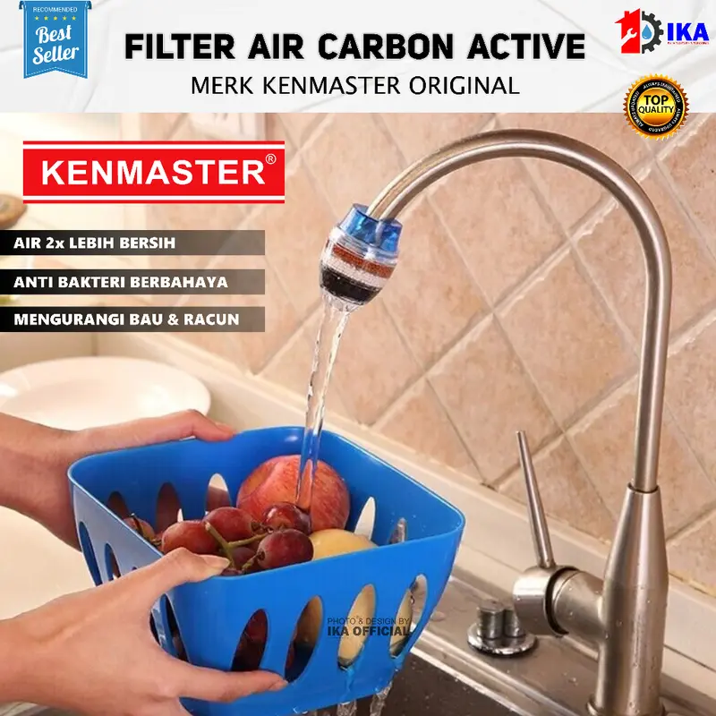 Filter Air Carbon Active 3L Original Saringan Air Kran / Kenmaster Filter Air Carbon Aktif (3L) 1 pcs - Penyaring Air SARINGAN AIR KRAN BATU SUSUN 6X PENYARING FILTER SUPER MURAH / FILTER AIR / FILTER KRAN AIR 4