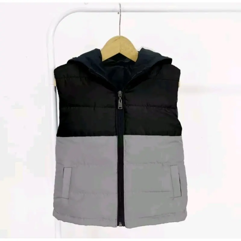 Jaket rompi vest tebal anak hoodie keren unisex untuk umur 2-14 tahun Perempuan Cewek Laki-Laki Anak-Anak 2