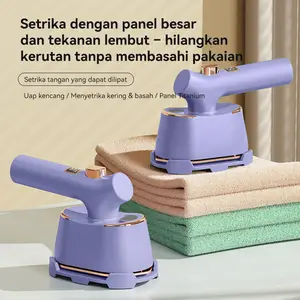 Setrika YD02, Setrika Genggam Lipat, Tampilan Suhu Digital, Gagang Berputar 90°