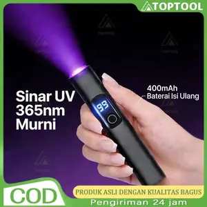 365UV Flashlight - Professional Ultraviolet Blacklight for Fluorescence Detection, Authentication, Scorpion Hunting, and Pet Stain 106*20*20MM