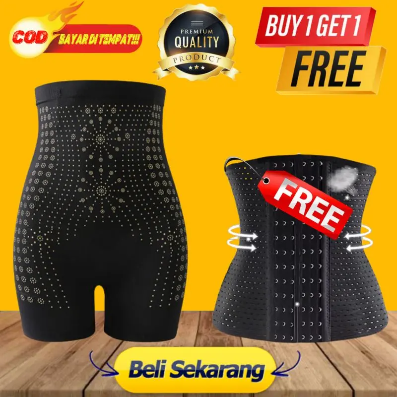 Paket hemat isi 2 kemasan Korset Infrared bonus Korset Pengait Wanita Boxer