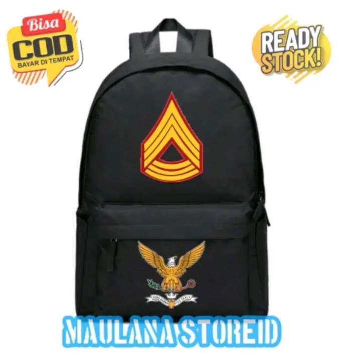 Tas Ransel Taruna AAU/Akmil/Akpol/TNI/Polri-Backpack Sekolah Dewasa Gambar Akademi Militer Angkatan Udara Pria Wanita Bebas Desain Gratis nama Terbaru
