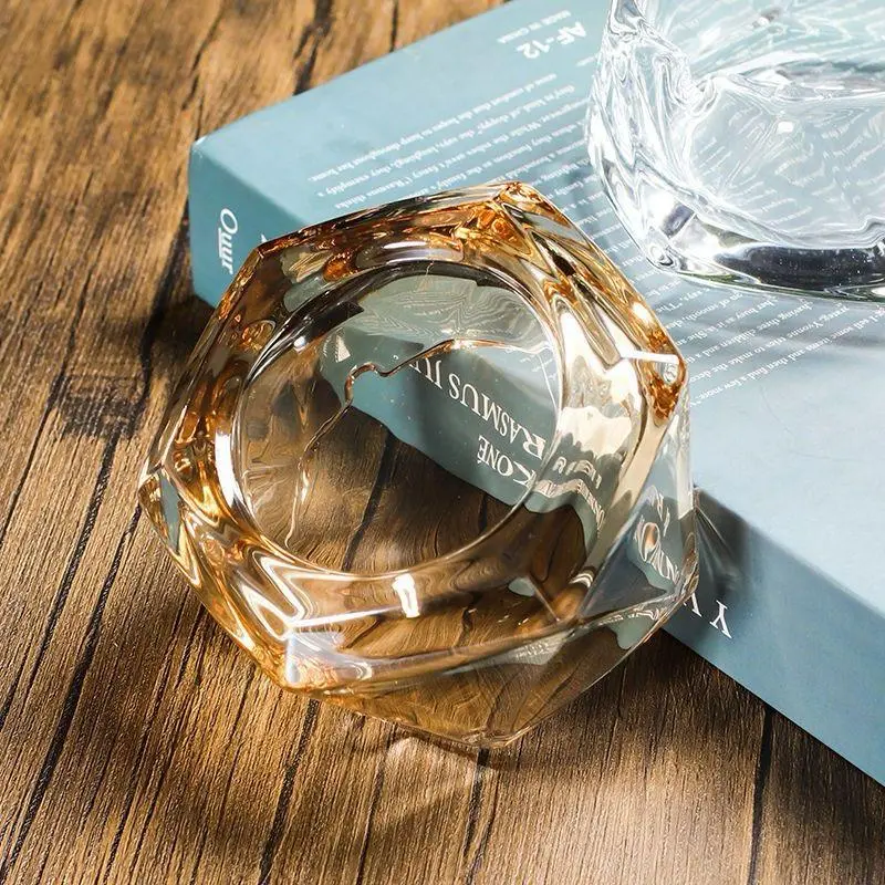 Asbak Kaca Kristal Asbak Kaca Tebal Gift Kado Wadah Abu Tempat Abu Asbak Unik Glass Ashtray Milan 3
