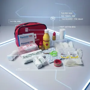 Paket P3K Travel Kit Mini / P3K Dompet Kecil dengan ISI P3K/ P3K Mobil+ISI