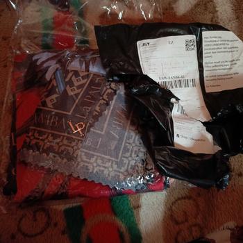 Product Review of Jeine Series (free scarf) silk digital printing Sutra by La palamba Gamis Karet Muslim Satin Pesta Dress from M**i L** 0